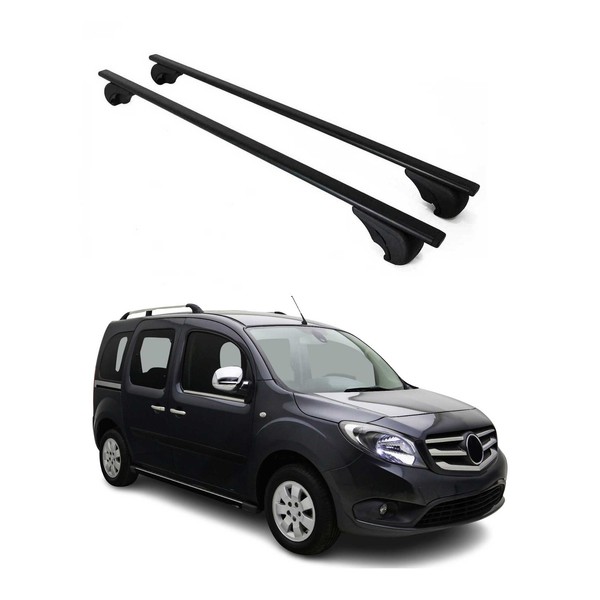 DachträGer GrundtäGer FüR Mercedes Citan W415 2012-2021 75Kg Metall Schwarz 2X-image