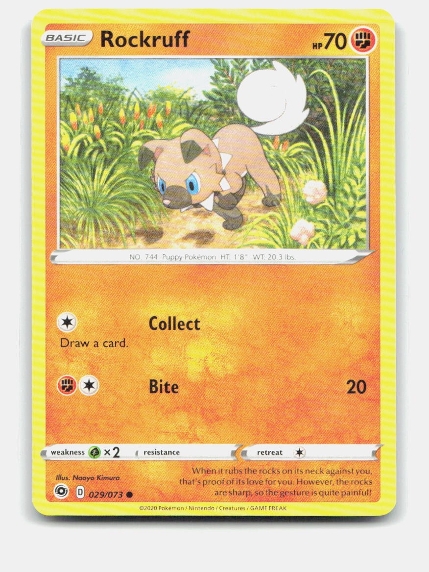 Pokemon TCG Rockruff 29/73 Champion's Path NM