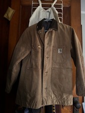 Vintage 1970s Carhartt Blanket-Lined Chore Coat   Size 38