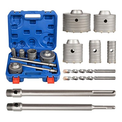 9PCS Masonry Hole Saw, Concrete Hole Saw Kit 4 Inch SDS Plus Max Bit Shank