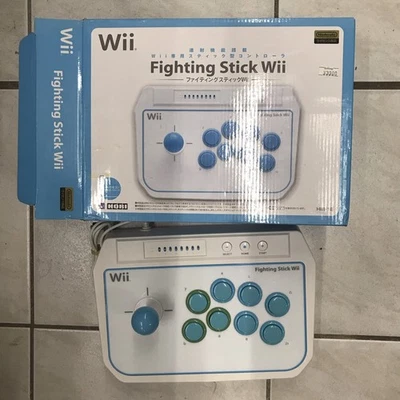 Fighting Stick Nintendo Wii Controller Video Game Hori Japan tres bon etat - Photo 1/4