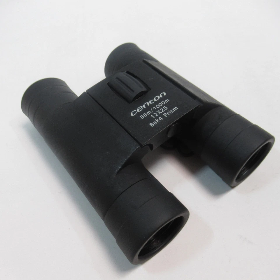 Centon 88m/1000m 12x25 Bak4 Prism Compact Binoculars Black w/ Case & Neck Strap	 - Image 3 of 4