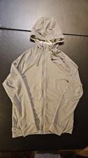 Nike Pro Training Dri-Fit Touch Full Zip Hoodie Jacket Mens S Gray Stretch