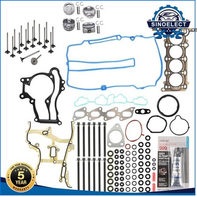 HS26540PT-1 Head Gasket Bolt Set & Piston Ring Kit For Buick Chevy 1.4L Turbo
