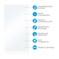 Upscreen Schutzfolie FüR Isdt 405AC Anti-Bakteriell Displayfolie Klar