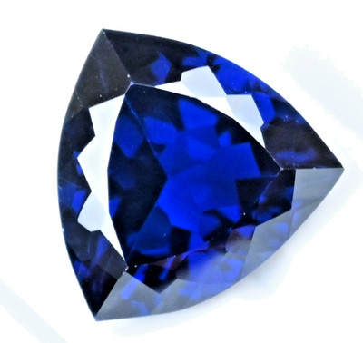15.20 Ct Natural D' Block Blue Tanzanite Trillion Certified Stunning Gemstone