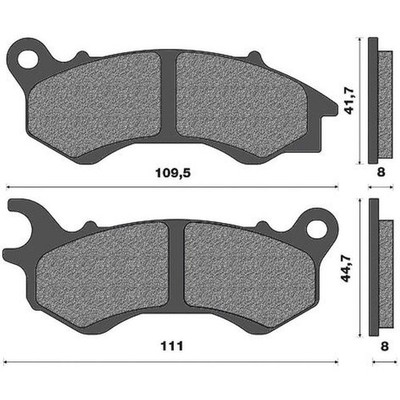 ONE Organic Bremsbeläge Motorrad Paar Für Honda 06455-KWN-931 FD0467