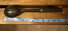 Tupperware Cooking Utensil Slotted Spoon Black #1815