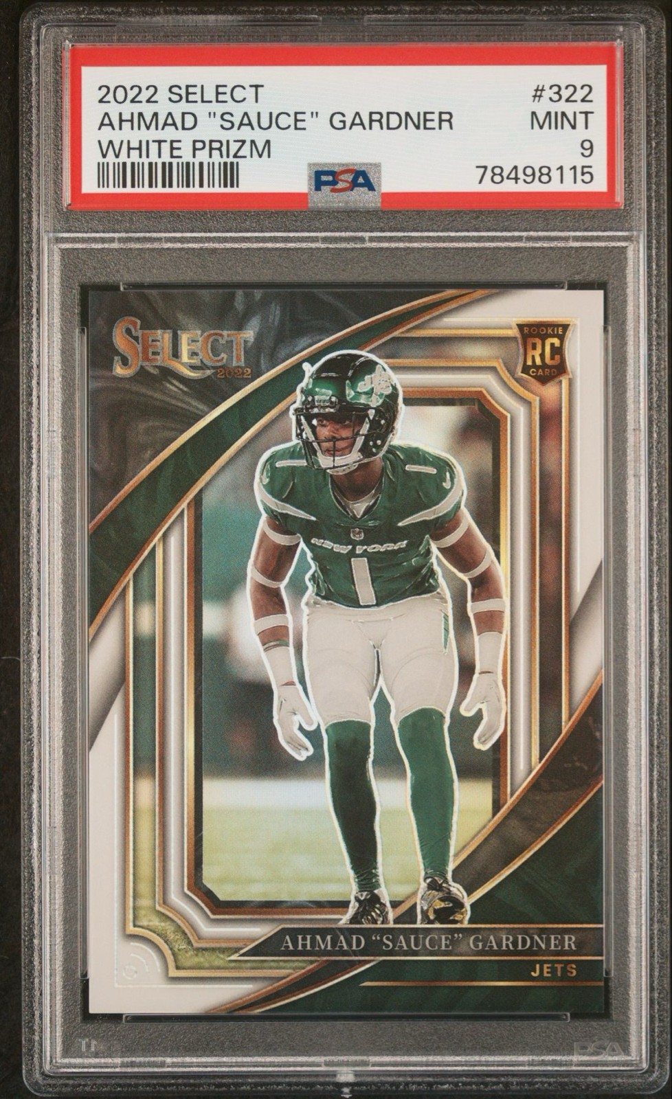 2022 Panini Select - Suite Level Ahmad Gardner #322 White Prizm /35 (RC)