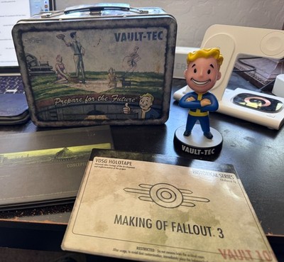 FALLOUT 3 Lunchbox Bobblehead Art Book -- No game