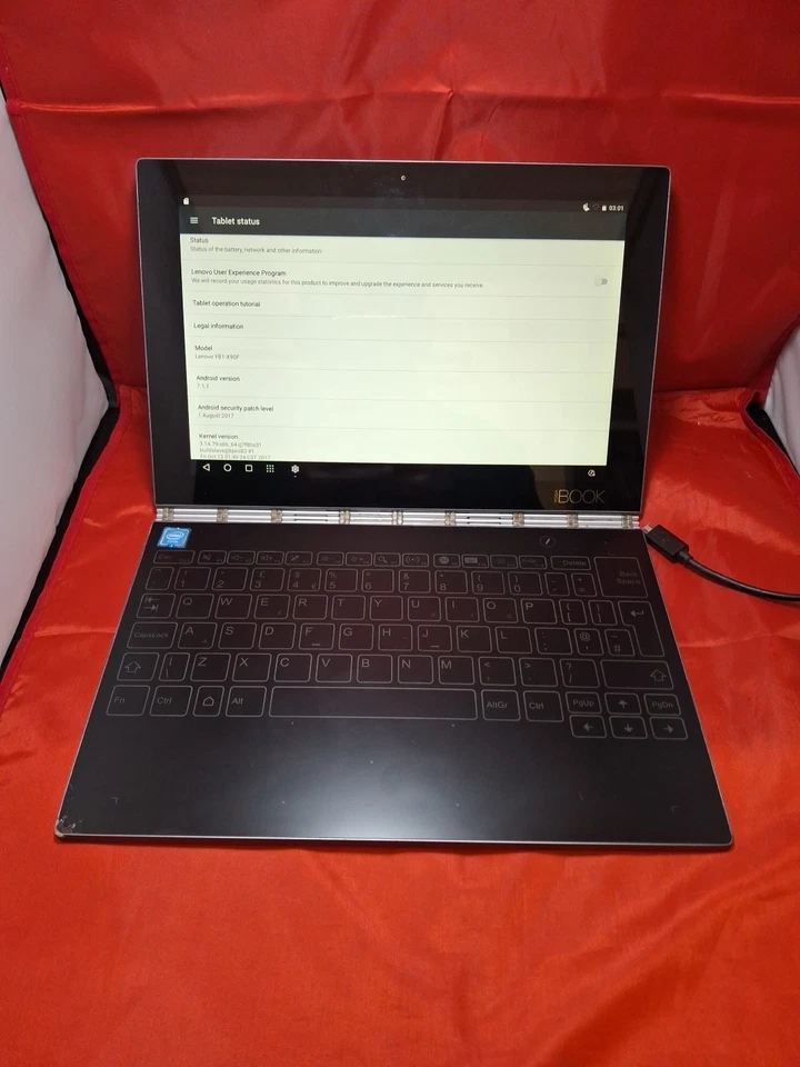 Lenovo Yoga Book Tablet Android Grey 64gb YB1-X90F +64gb Sd  - Image 4 of 4