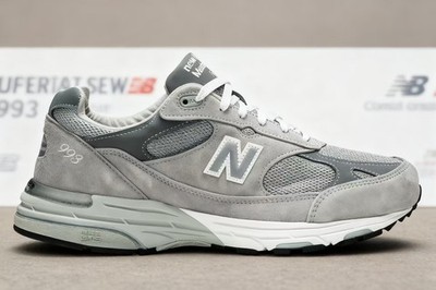 Size 9.5 - New Balance 993 Gray White for sale online | eBay