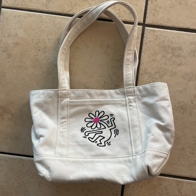 Baggu Keith Haring Embroidery Small Heavyweight Canvas Tote
