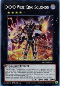 D/D/D Wise King Solomon DOOD-EN043 Super Rare 1st Edition