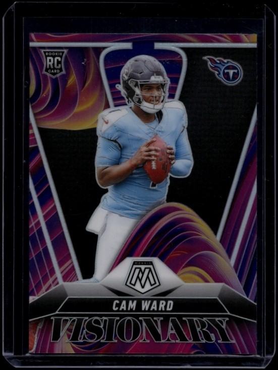 2025 Panini Mosaic Football Cam Ward #24 RC Rookie Visionary