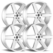 (Set of 4) Strada S60 Coda 22x9.5 6x135 +24mm Brushed Wheels Rims 22" Inch