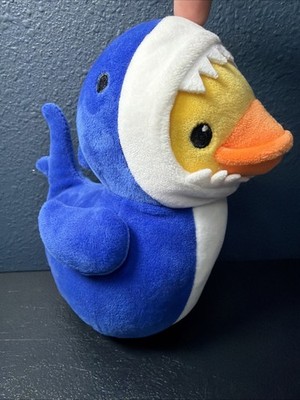 Sharky Quackers Plush 7'' Duck in Shark Costume Quack Jaws Soft Silly Animal Mash