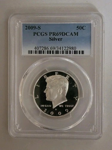 2009-S Kennedy Silver Half Dollar PCGS PR69DCAM Uncirculated