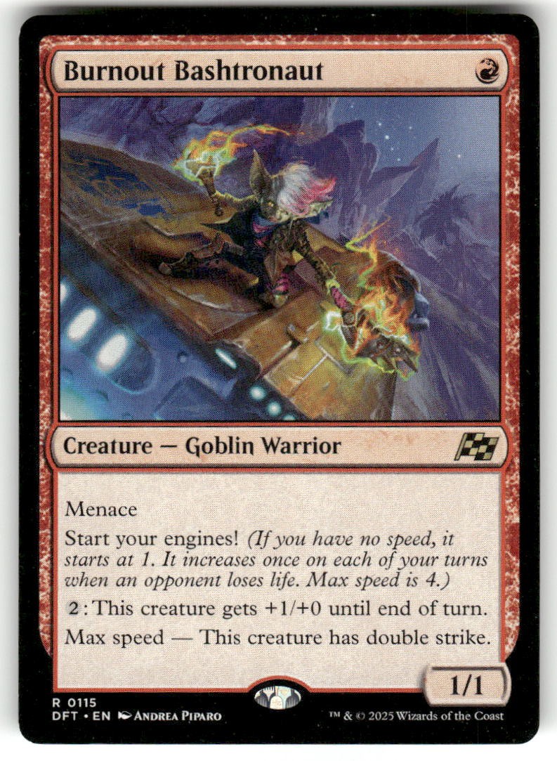 Burnout Bashtronaut 115 Rare Aetherdrift Magic: The Gathering Near Mint
