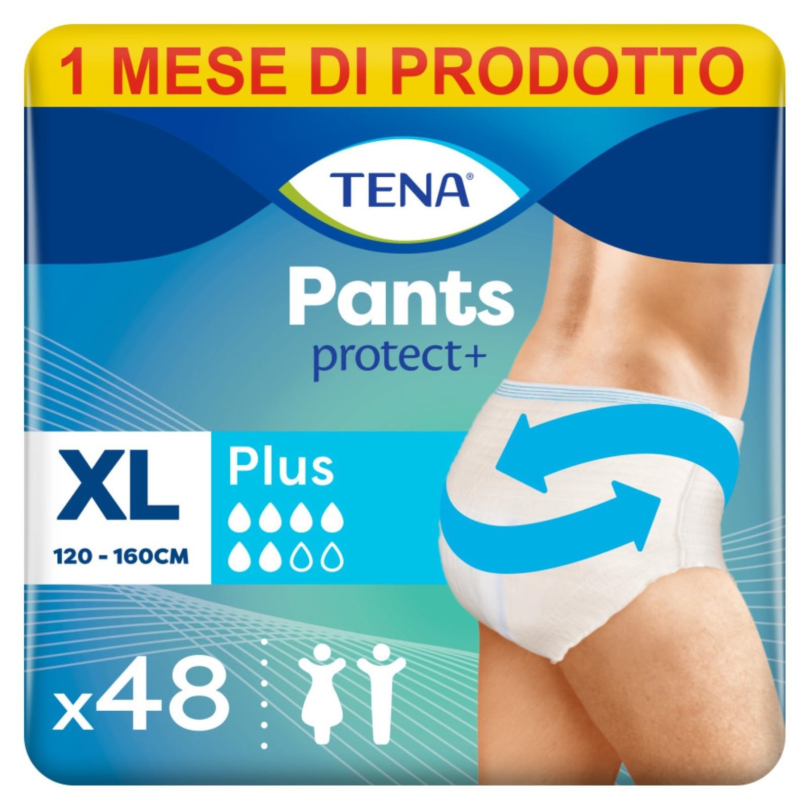 TENA ProSkin Pants Plus XL 48pz | Dermatologicamente Testato