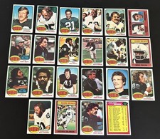 1976 Topps OAKLAND RAIDERS Team Set of 22 STABLER Biletnikoff TATUM Upshaw SHELL