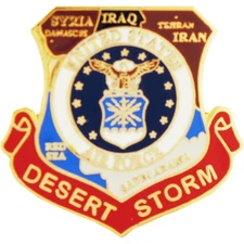 EE Inc United States Air Force Desert Storm Map Pin Military Collectible Small