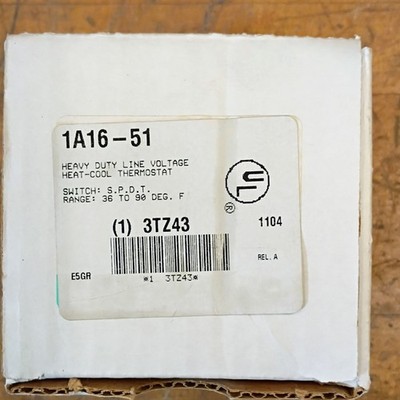 White-Rodgers 1A16-51 Heavy Duty Line Voltage Heat-Cool Thermostat