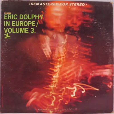 Eric Dolphy In Europe / Volume 3. Prestige Vinyl LP