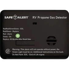 RV Propane Gas Alarm 12V Safe T Alert Detector Mini LP Sensor Black UL Listed