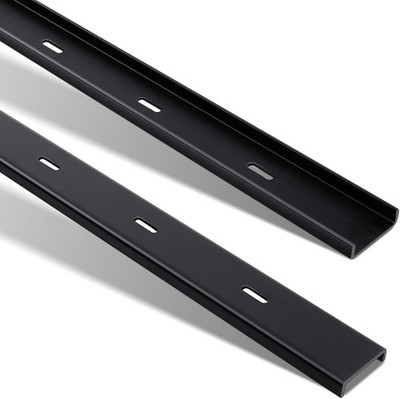 Blulu 2Pack 40in C Channel Steel Support Bracket Table Top Live Edge Black