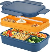 Sinnsally Lunchbox FüR Erwachsene,2000Ml Brotdose Mit FäChern,Bento Lunch Box M