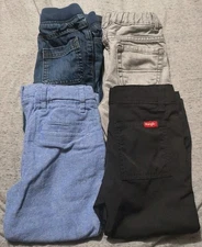 Lot Of 4 Toddler Boys Pants  Size 4T  Multi Brands