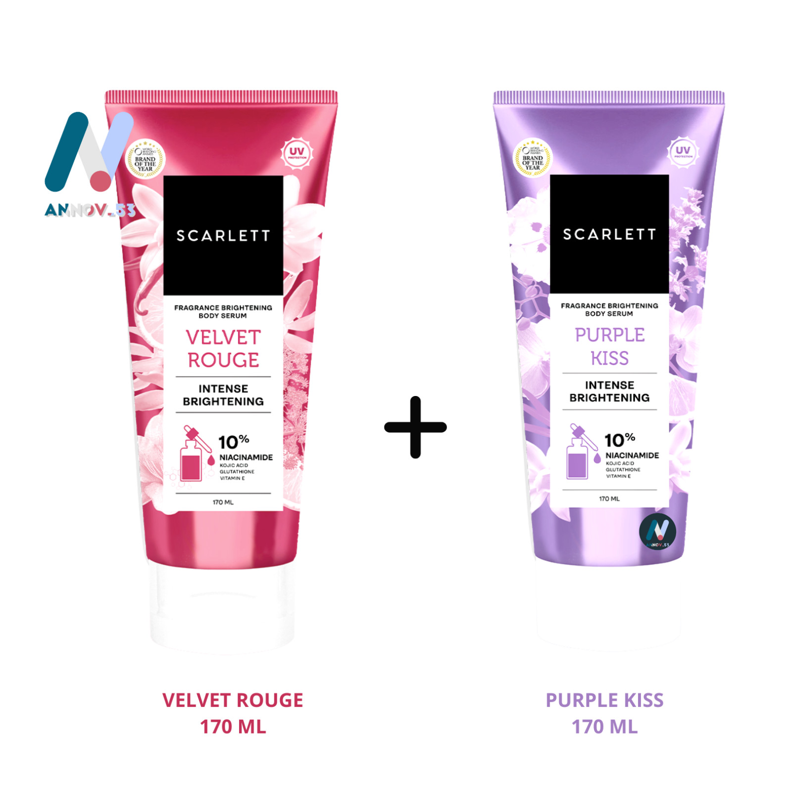 SCARLETT Fragrance Brightening Body Serum Instant Tone Up Lo