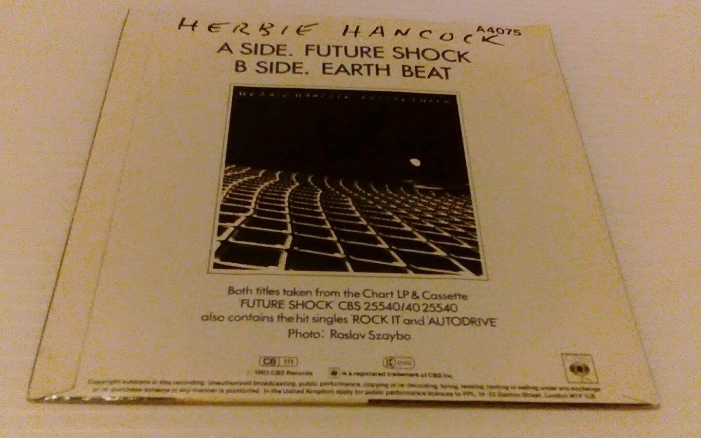 Herbie Hancock ‎ Future Shock / Earth Beat 7" Vinyl Record Single eBay
