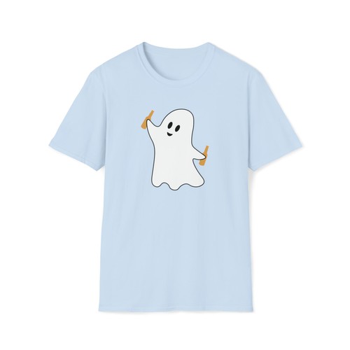 GHOST BEER COWBOY T-SHIRT, Unisex Softstyle T-Shirt, Halloween Shirt, Gift - Picture 32 of 49