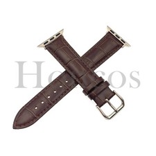 38 40 41 42 44 45 47 49 mm Leather Alligator Watch Band Strap for Apple Watch BN