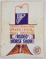 Vintage 1969 Oregon State Fair All America Rodeo Horse Show Official Program