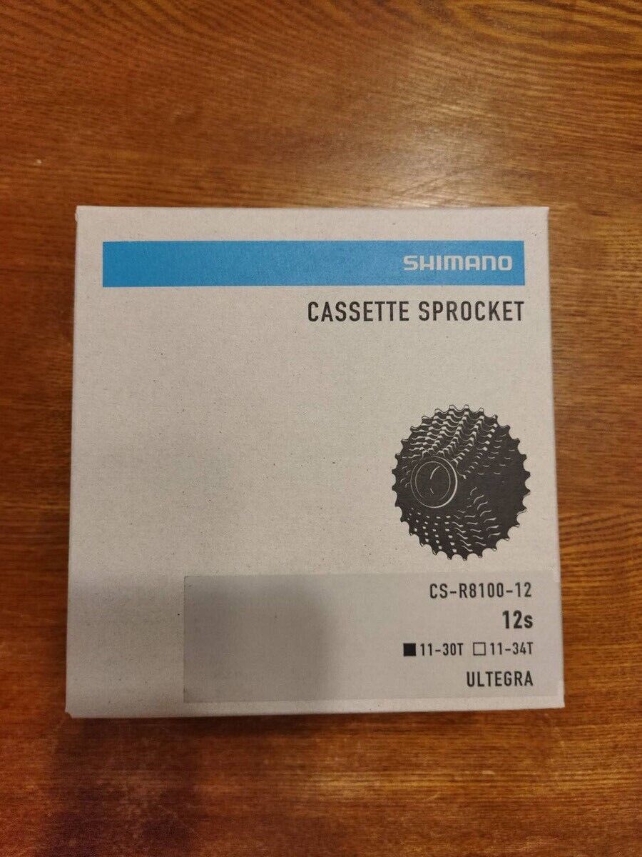 NEW Shimano CS-R8100 Ultegra Cassette 12sp 11-30T sprocket NEW Shimano CS-R8100 Ultegra Cassette 12sp 11-30T sprocket
