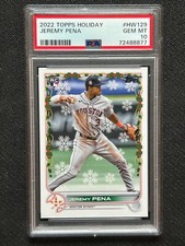 2022 Topps Holiday Jeremy Pena RC #HW129 Rookie PSA 10 Gem Mint