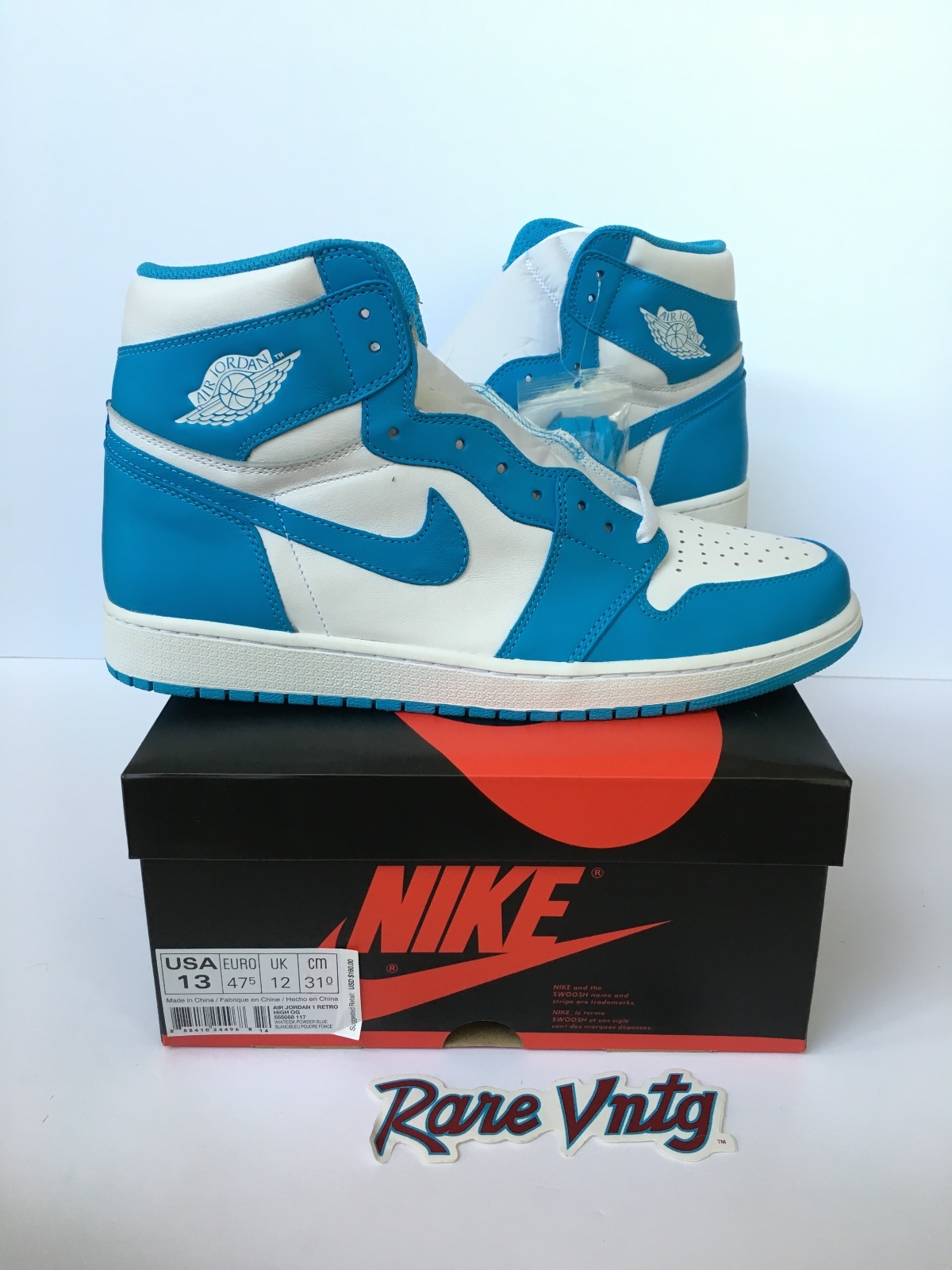 2015 Nike Air Jordan I 1 Retro Sneakers White/Carolina Blue SZ 13 Off White UNC 2015 Nike Air Jordan I 1 Retro Sneakers White/Carolina Blue SZ 13 Off White UNC