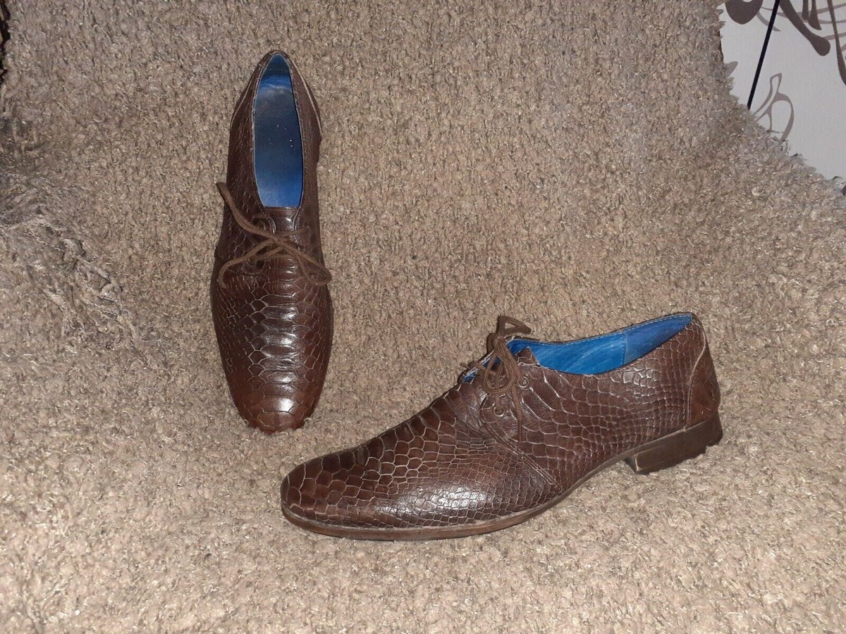 JOHN FLUEVOG-The Headliners-Gable Faux-Python Snakeskin  display picture 2