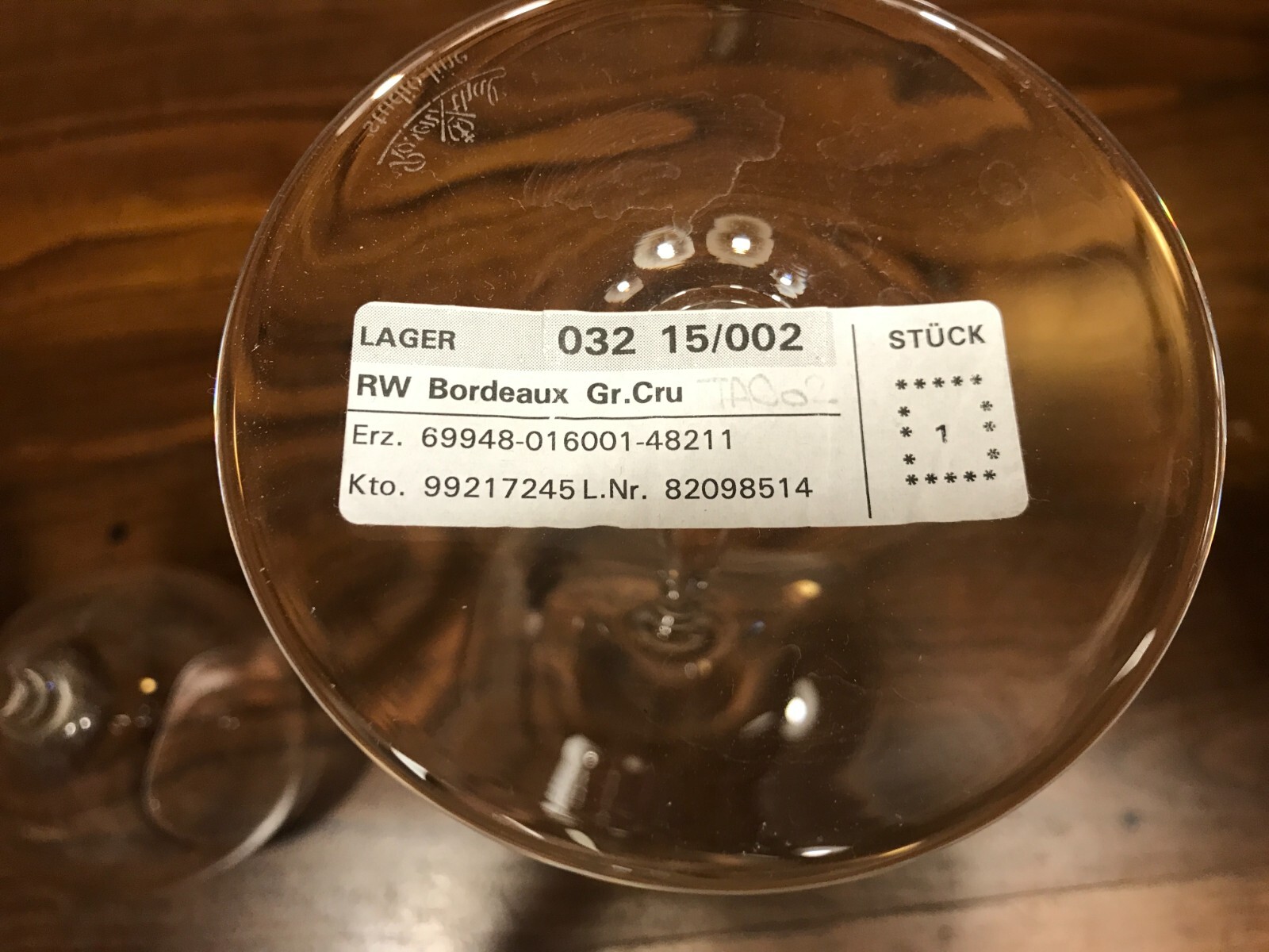 ROSENTHAL studio-line  TAC 02  Bordeaux Grand Cru 860 Ccm / 280