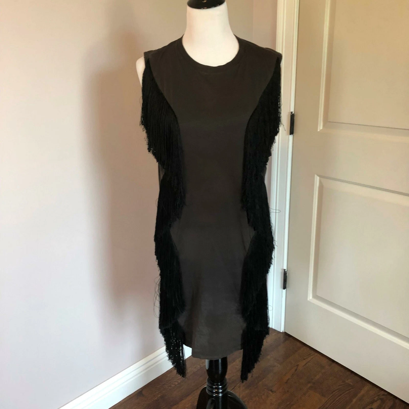 ACNE STUDIOS Abito a tubino usat ACNEios STUD nerone cotone jersey fran ne TG