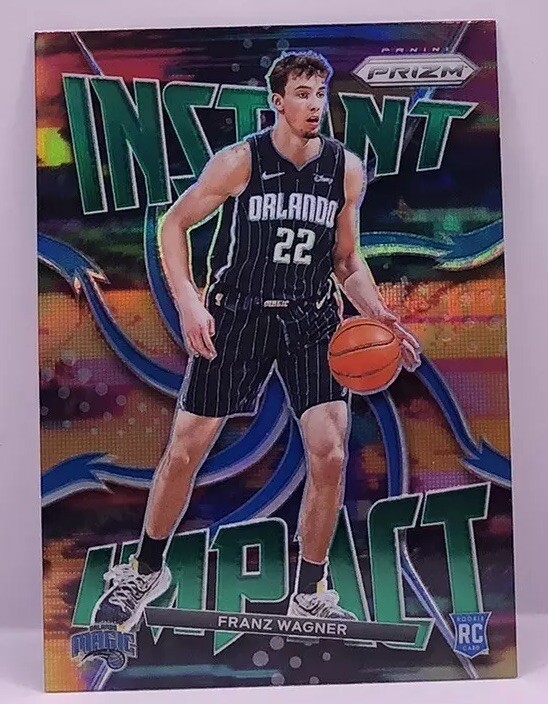 Franz Wagner 2021-22 Panini Prizm Instant Impact Green Prizm #13 Rookie RC Magic