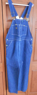 Vintage Depression Era WW2 OSHKOSH B'GOSH Sta-Blu Overalls 42 x 30