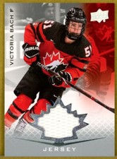 2021-22 Upper Deck Team Canada Juniors Jerseys #52 Victoria Bach - Team CANADA