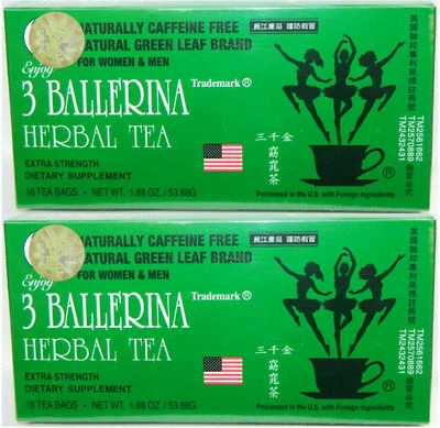 DIETERS' DRINK 2 Box 3 Ballerina Dieters Drink Tea Strength(3) 36 Bag * -90% CO2 by Flatpacking