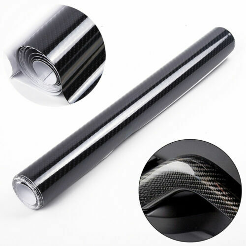 7D Premium Super Gloss Carbon Fiber Vinyl Film Wrap Bubble Free Air ...