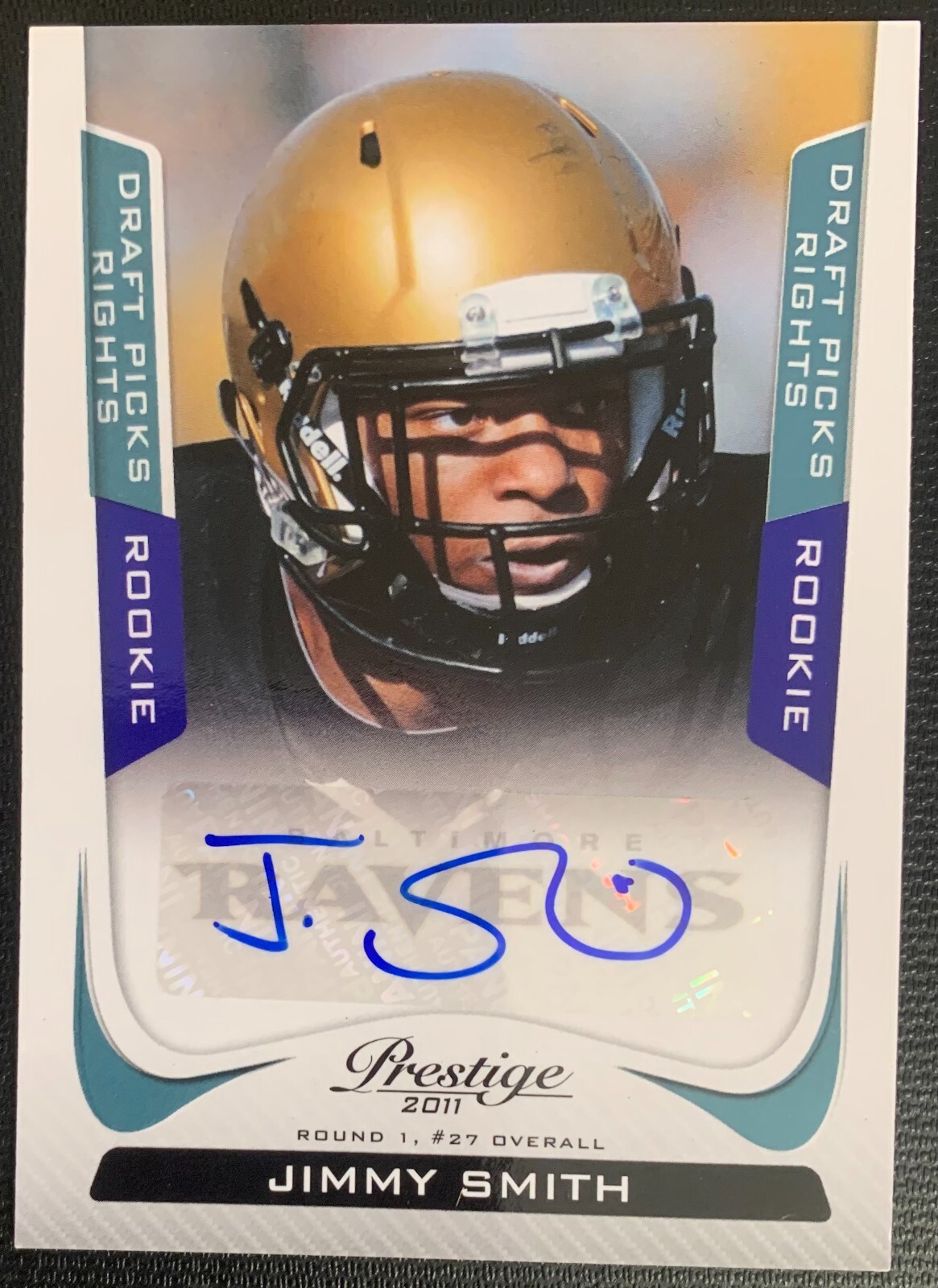 Jimmy Smith Panini Prestige #251 Draft Picks Rights Autograph