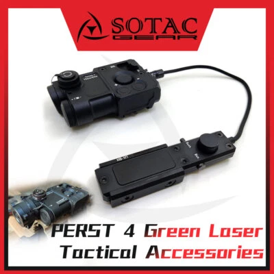 SOTAC GEAR SOTAC Metal CNC PERST-4 Headlight Laser Indicator Green Light IR Laser Headlight
